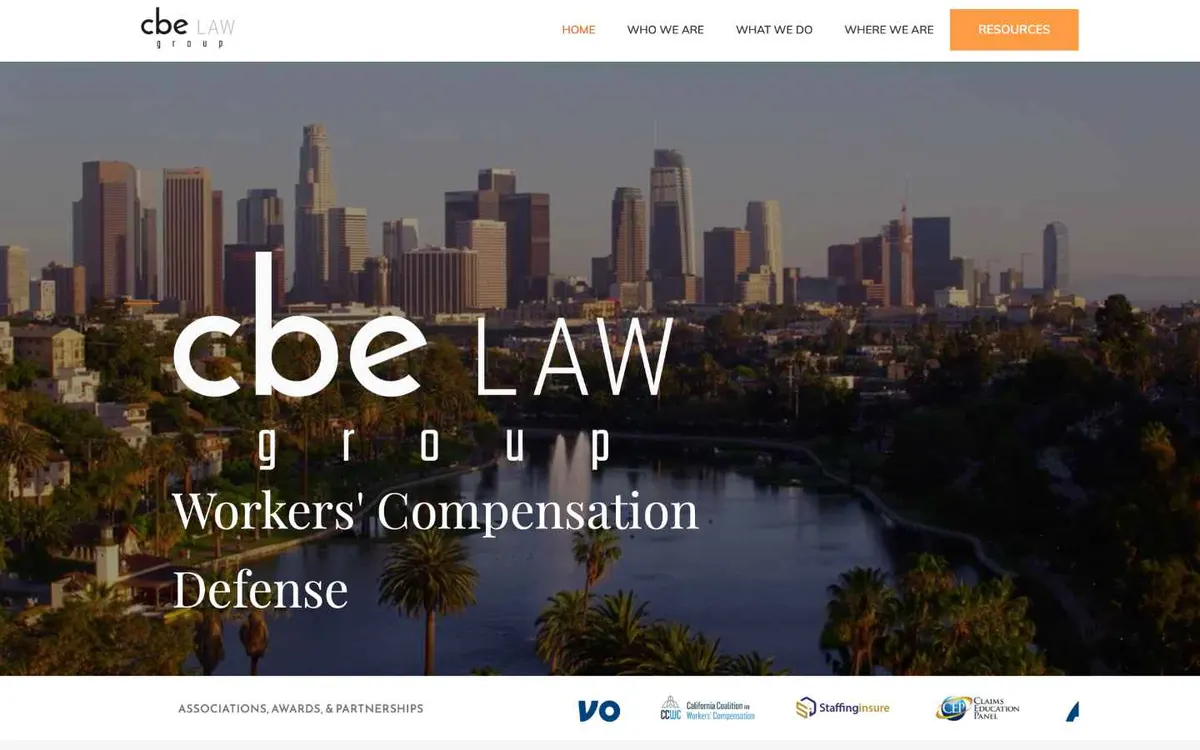 The CBE Law Group website