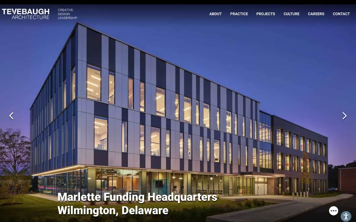 The Tevebaugh Architecture website